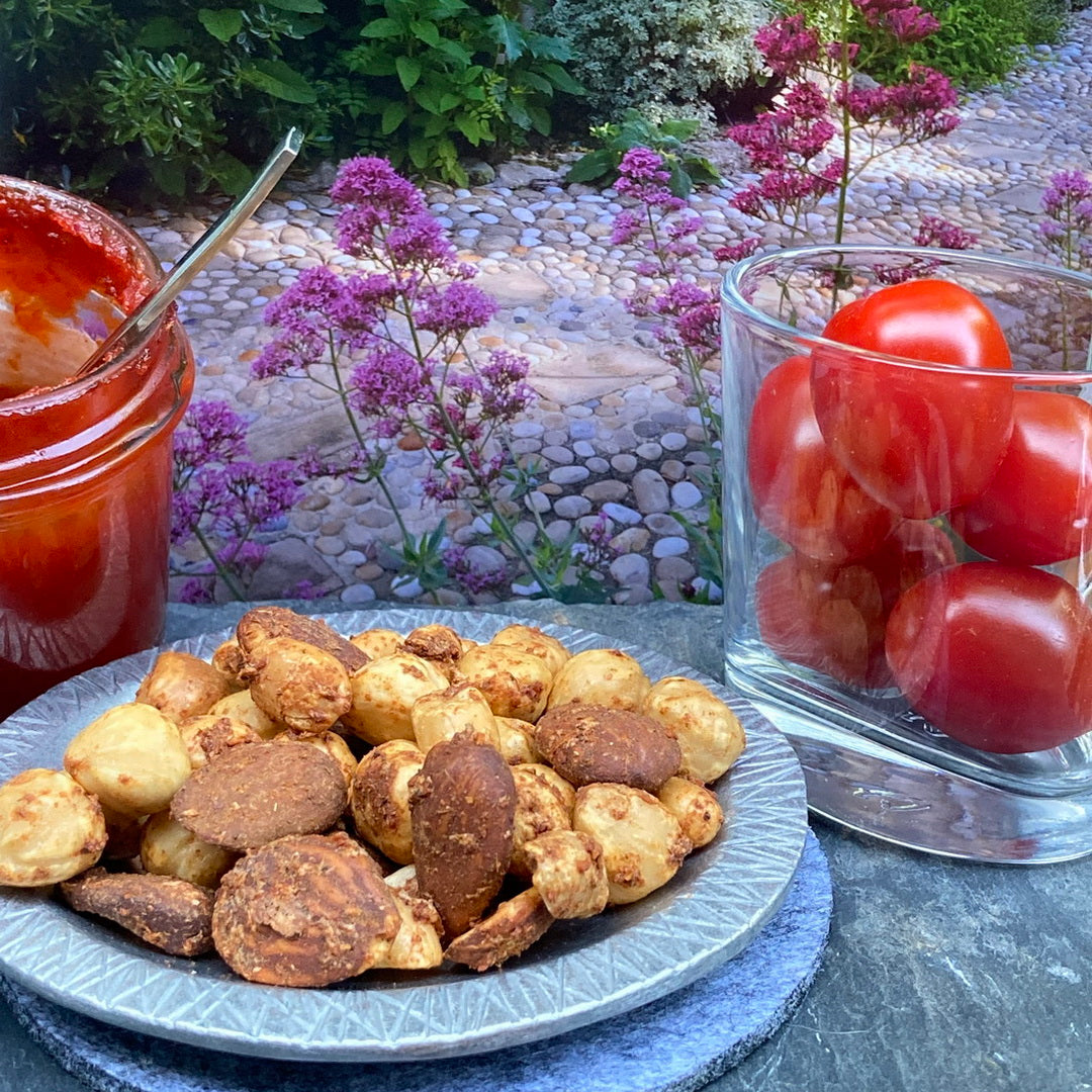 fruits secs torréfiées au tandoori