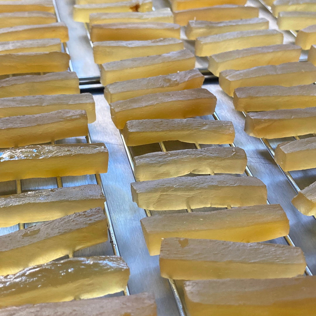 cœurs de gingembre confits