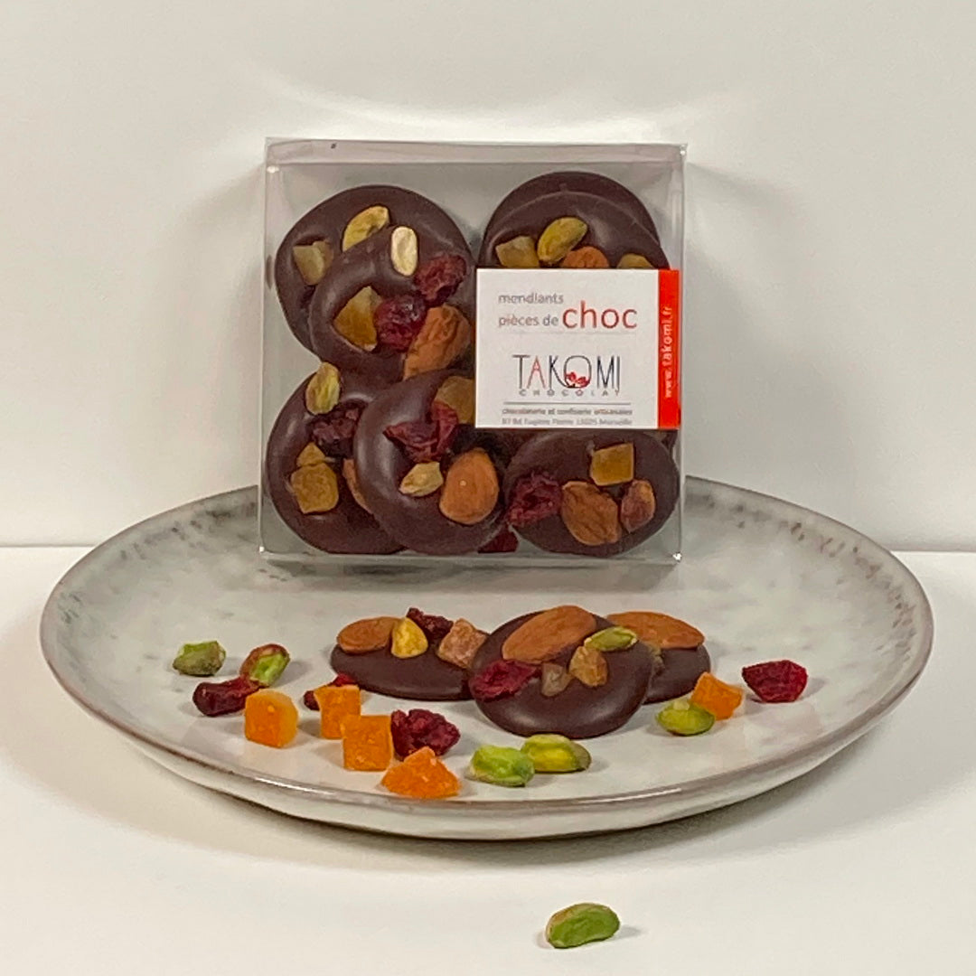 mendiants chocolat noir