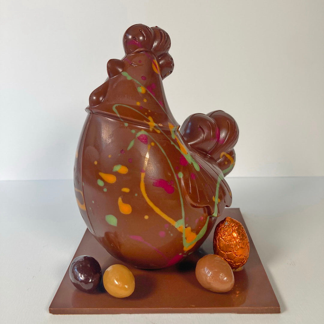 poule en chocolat