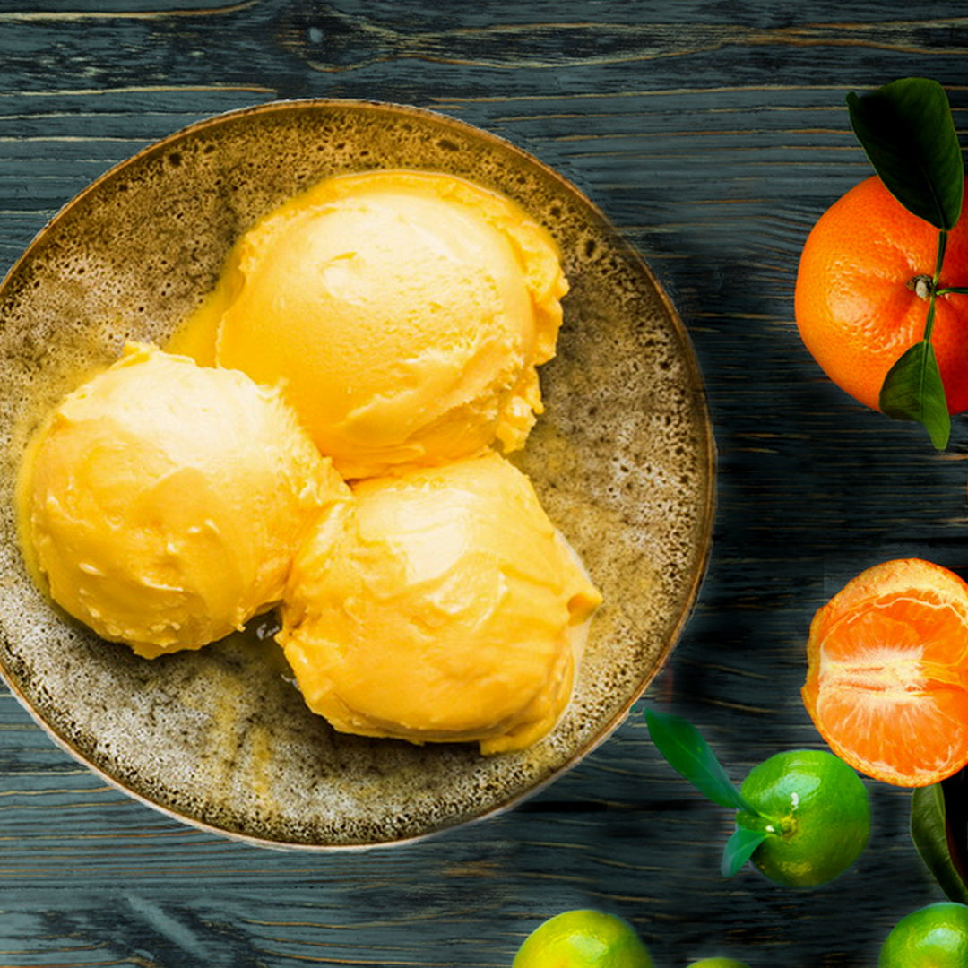 Sorbet au kalamansi et à la mandarine