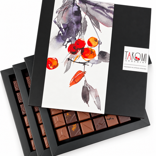 Coffret assortiment de 108 ganaches et pralinés