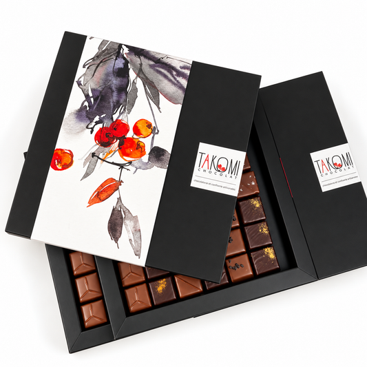 Coffret assortiment de 72 ganaches et pralinés