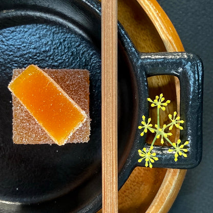 Pâtes de fruits à la mandarine et la cardamome verte